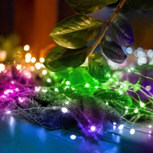Lampice za jelku sa 50 višebojnih LED dioda - Img 1