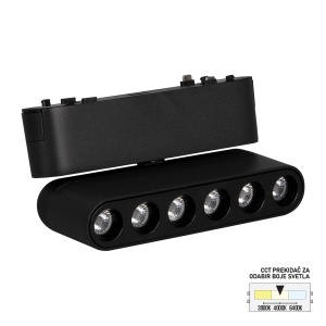 LED magnetna svetiljka CCT ULTRA SLIM FMS2101-6 BK
