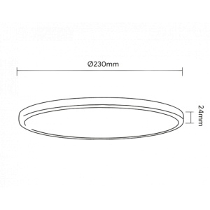 LED PLAFONJERA LV 18W 2800K/4000K/6000K BELA - Img 2