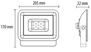 LED reflektor 50W 6500K LRF024EW-50W/BK Crna - Img 3