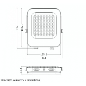 LED REFLEKTOR IK03 30 W 6500K