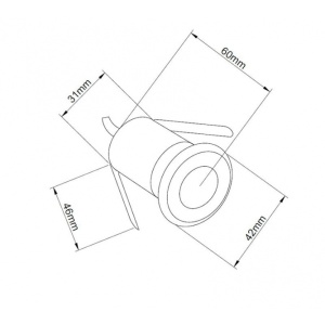 LED SVETILJKA JM-044 PODNA 1W 3000K IP67 NIKL/HROM - Img 3