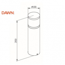 LED SVETILJKA JM-4604 STUBNA 12W 3000K IP65 SIVA - Img 3