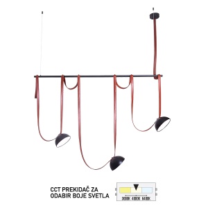 LED viseća lampa FK2100-30V BK/BR