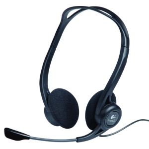 LOGITECH Slusalice sa mikrofonom USB crne PC960