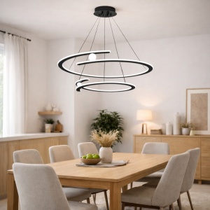 LUNA 263 LUSTER 105W 3000K CRNA - Img 3