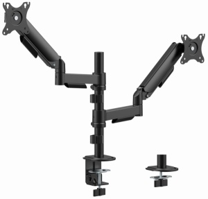 MA-DA2P-02 Gembird Podesivi dupli stoni drzac za monitor, tilt, 17-32 max.9kg