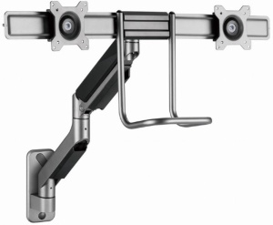 MA-WA2-02 Gembird Podesivi dupli zidni drzac za monitor,tilt, 17-32 max.2x8kg - Img 3