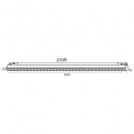 MAGNETIC SVETILJKA LED02-20W 3000K 30° 48V DC CRNA NEW - Img 3