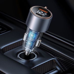 MCDODO CC-3690 AUTO Punjač DIGITAL DISPLAY 75W, USB-C + USB-A - Img 3