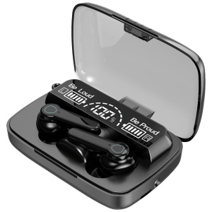 MeanIT Bežične stereo slušalice, Bluetooth v5.3, Crne - TWS B400 Black - Img 1