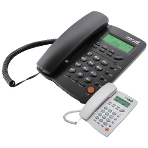 MeanIT Telefon stoni, LCD zaslon, ID broja, handsfree, crni - ST-300 Black - Img 2