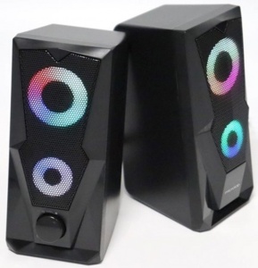 Microlab B27 Stereo zvucnici black, 10W RMS (2 x 5W), USB power, 3,5mm RGB - Img 2