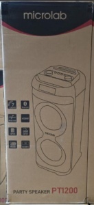 Microlab PT1200W karaoke zvucnik 400W, Bluetooth, LED, 11,1V/7200mAh, TWS, Aux, USB, microSD, + Mic* - Img 3