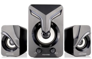 Microlab U270 Phenix Stereo zvucnici, black 11W (5W, 2x3W)USB power,3,5mm LED - Img 2
