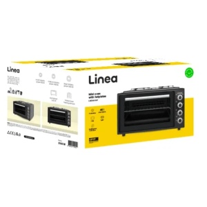 Mini šporet LINEA LMO45-0611 3100W 3 ringle crna - Img 3