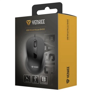 Miš žičani YENKEE YMS 003BK USB BASIC crni - Img 4
