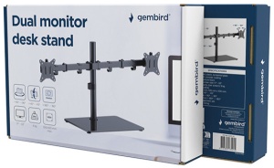 MS-D2ST-01 Gembird Podesivi stoni drzac za dva monitora, tilt, 17-32 max.2x9kg - Img 3