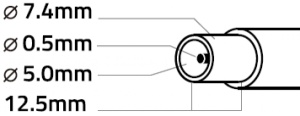 NPA65-185-3500 (HP04) Gembird punjac za laptop 65W-18.5V-3.5A, 7.4x5.0mm black PIN (Alt=HP11)