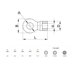 Okasta stopica 6,4mm - Img 2