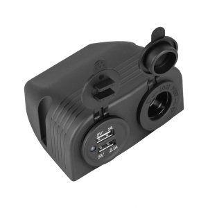 PEIYING Auto punjač za upaljač 2xUSB 3.1A sa dodatnom utičnicom PY-CHR0005