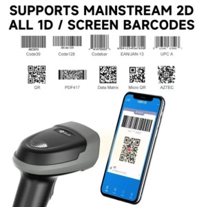 POS-BS1100 GMB 2d CMOS barcode scanner, bakod skener Kabl USB 1.8m - Img 2