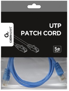 PP12-1M/B Gembird Mrezni kabl, CAT5e UTP Patch cord 1m blue - Img 3