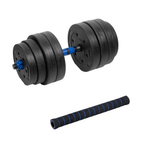 REBEL ACTIVE Bitumenski podesivi bučica teg sa spojnicom 20kg RBA-2302-1