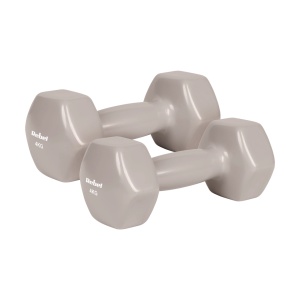 REBEL ACTIVE Bučice tegovi za ruke HEX liveni vinilni par 2x4kg RBA-2340-4