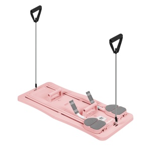 REBEL ACTIVE Kućni set za pilates - višefunkcionalna fitnes sprava 9 u 1, roza boja, model RBA-3069-PK