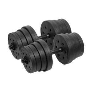 REBEL ACTIVE Podesive bučice sa gumenom oblogom, par 2x15 kg, model RBA-2328-15