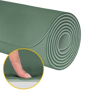 REBEL ACTIVE Strunjača prostirka za jogu, pilates i fitnes 183x61cm debljina 1cm TPE, zelena RBA-3158-2GR - Img 4