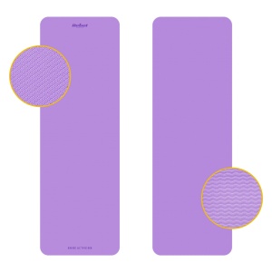 REBEL ACTIVE Strunjača prostirka za jogu, pilates i fitnes, 183x61cm debljina 1cm TPE ljubičasta RBA-3158-PU - Img 3