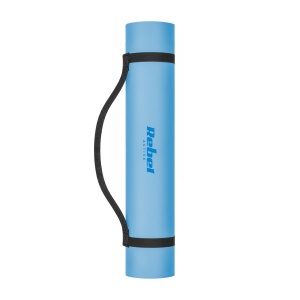 REBEL ACTIVE Strunjača prostirka za jogu, pilates i fitnes 200x90cm debljina 1cm TPE plava RBA-3159-2BL - Img 2