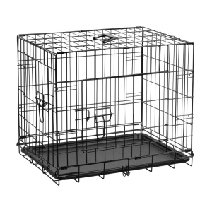 REBEL ANIMALS Metalni kavez za pse sa dvoja vrata M 61x46x51cm RA-1201