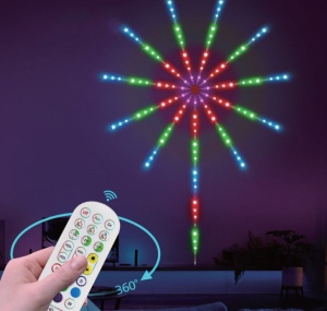 RGB LED vatromet, 10x0.5m+1x1.5m, 156 LED, DC LVT-50/156 - Img 2