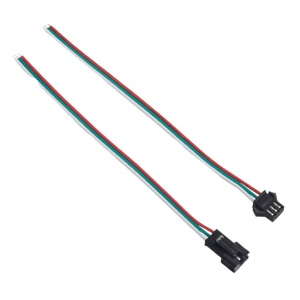Set priključnih kablova za PIXEL LED trake, 10cm, JST-SM3 (1xM+1xŽ)