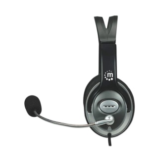 Slušalice sa mikrofonom Manhattan Classic 175555, black - Img 4