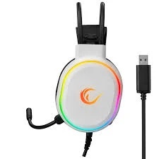 Slušalice žične gaming Rampage ROGUE RGB bele 36120 - Img 2