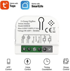 SMART-2GANGTuya Wifi DIY Self-locking daljinski upravljac Smart Switch relejni modul DC 5V/7-32V AC - Img 1