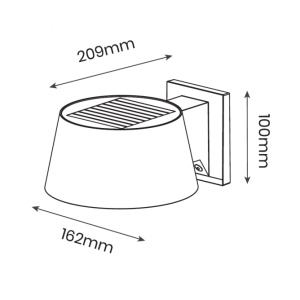 SOLARNA LED SVETILJKA SWL-28 6.25W 4000K IP54