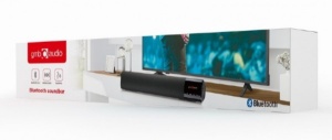SPK-BT-BAR400-01 Gembird Bluetooth speaker soundbar 2x5W FM, USB, SD, AUX, mikrofon, black - Img 1