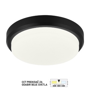 Spoljna LED plafonjera PS8301 BK