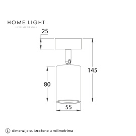 Spot lampa 1xGU10 - Img 4