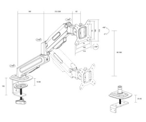 Stoni nosač za monitor ATON ATPS82 13â€“32" do 9 kg - Img 4
