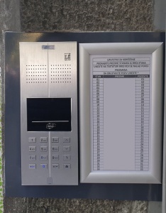 TEH-TEL Spoljna jedinica Q2C audio interfona sa èitaèem - Img 1