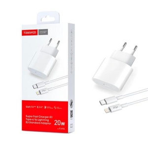 TRANYOO Kućni punjač T-AP2L 20W+Kabl USB-C na Lightning