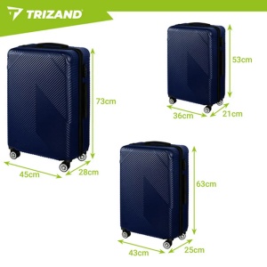 Trizand Putnički Koferi Tri Komada Plave Boje - Img 1