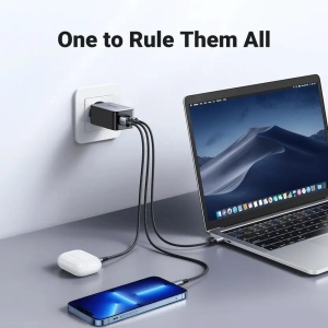 UGREEN Nexode CD244 (10335) GaN II USB-C Punjač 65W – Crni