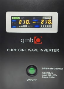 UPS-PSW-2000VA GMB LONG, cist sinusni pretvarac sa produzenom autonomijom 1400W-220V/24V - Img 3